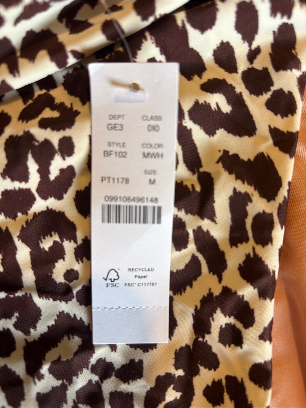 J Crew Leopard Print Bikini Bottom - brown and cream - Picture 2 of 6